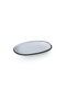 Hermia X00019025 Juego de Fuentes de Gres Cerámico Blanco Mate, 2 Piezas de 19 x 12 cm